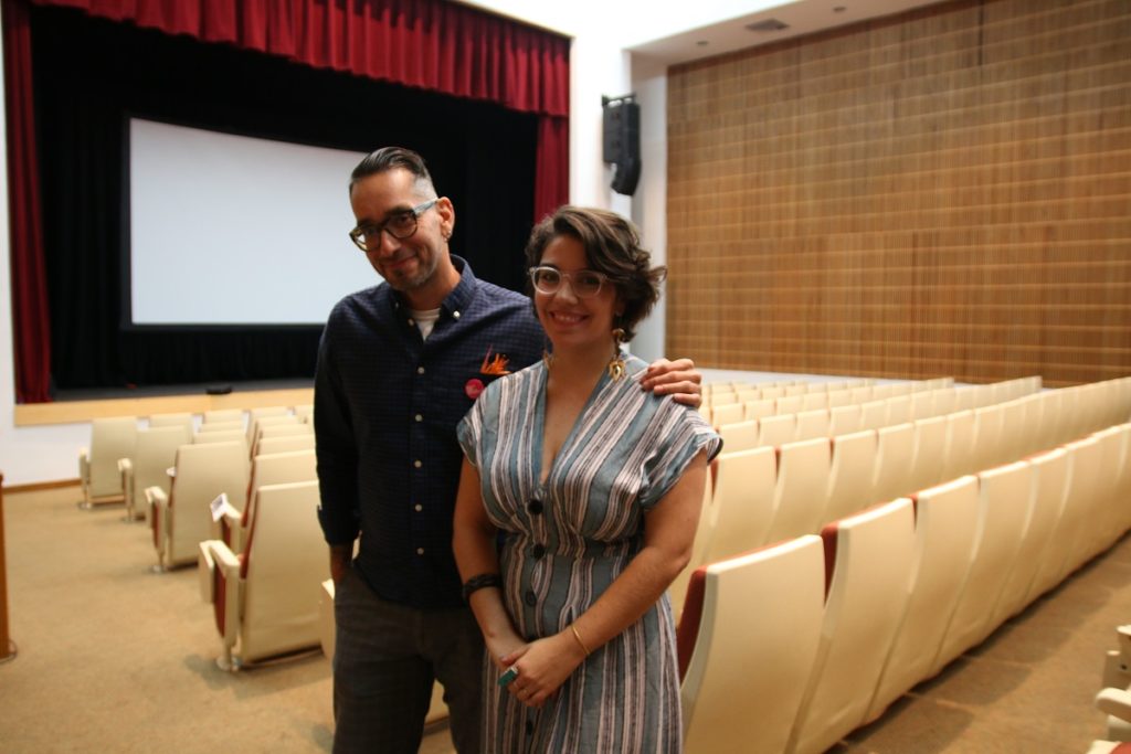 El director Guillermo Gómez Álvarez y la coordinadora fiscal del Proyecto Matria, Nicole Curet Alvarado. (Angeli M. García Ortiz)