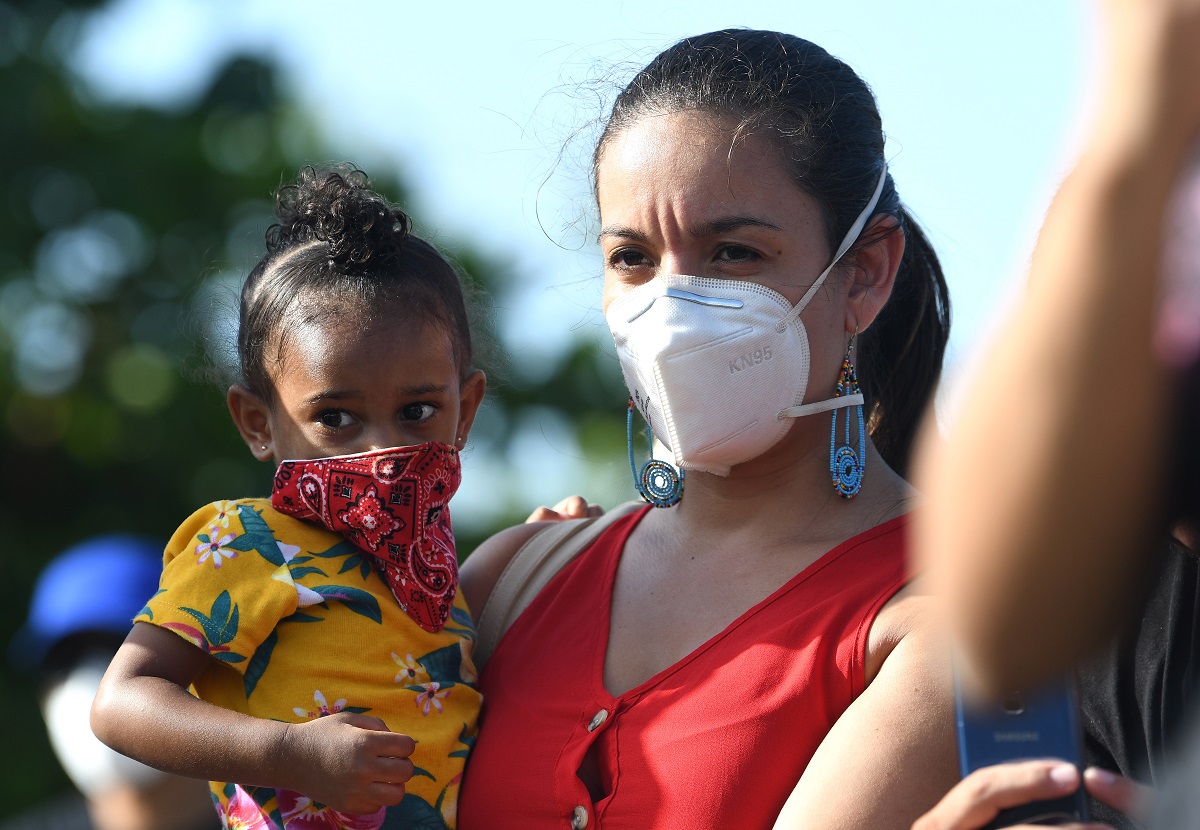 Vigilia por George Floyd en Loíza. (Foto por Ana María Abruña Reyes)